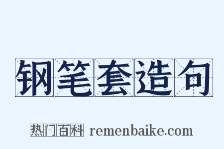 钢笔套造句是什么意思的图片